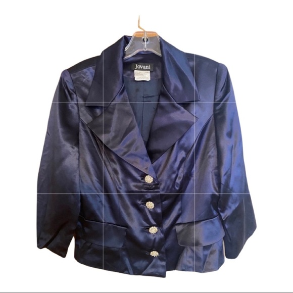 Jovani Blazer Navy - Picture 1 of 6